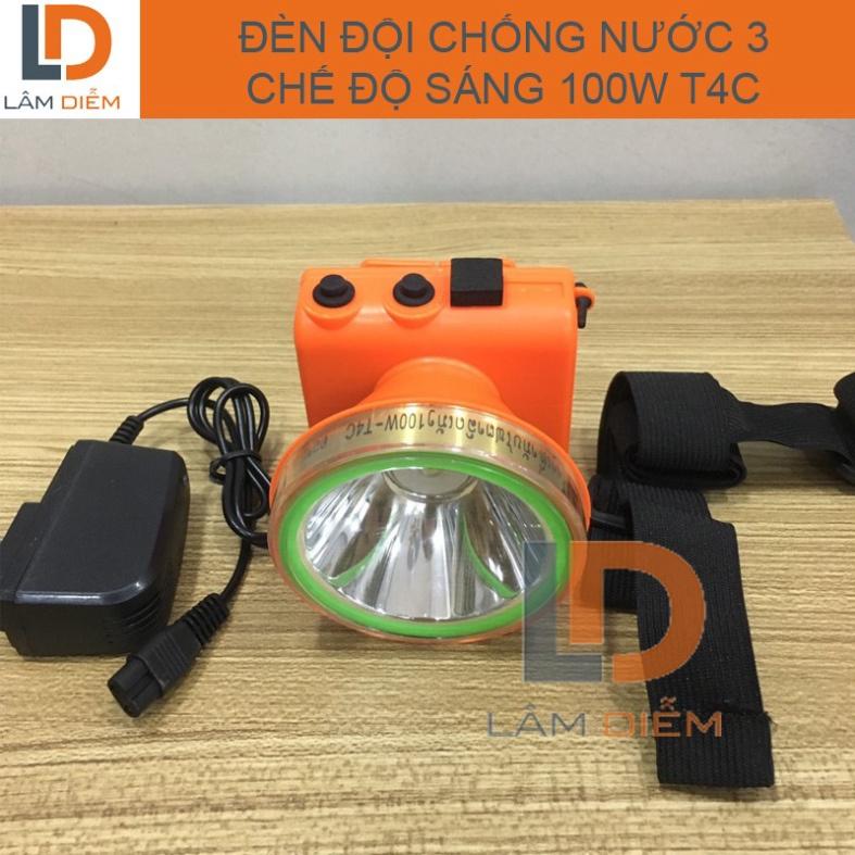 ĐÈN ĐỘI ĐẦU CHỐNG NƯỚC 3 CHẾ ĐỘ SÁNG 100W T4C