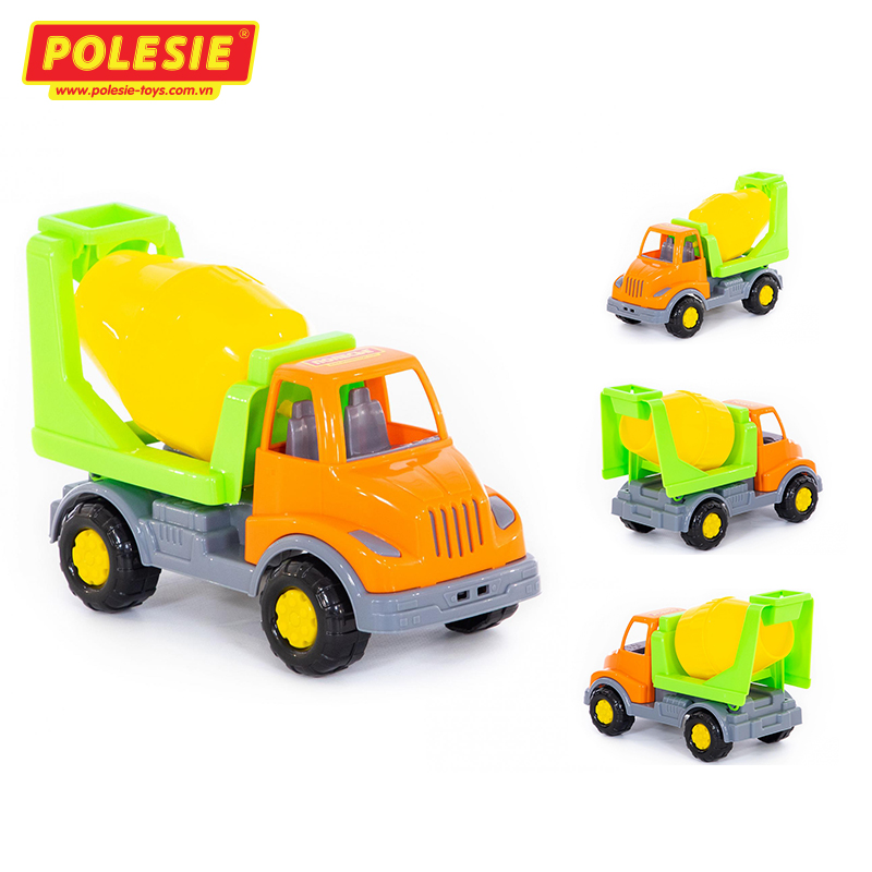 Xe Ô tô Tải Trộn Xi Măng Leon , Đồ Chơi Trẻ Em Nhập Khẩu Châu Âu CHÍNH HÃNG POLESIE 52865