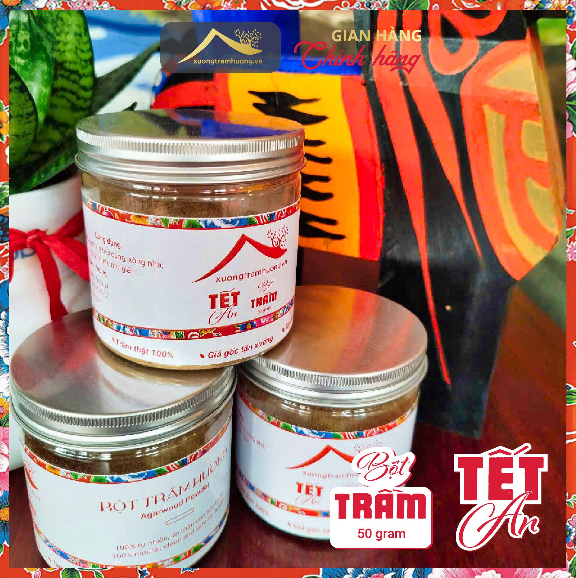 Bột Trầm Hương Nguyên Chất 100% Từ Trầm Khoang Cây >15tuổi Xưởng Trầm Hương Xông Nhà Lễ Tết Thu Hút Tài Lộc