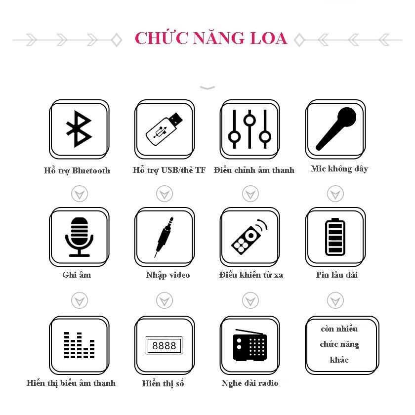 Loa Bluetooth Di Động Đa Năng Công Suất Lớn