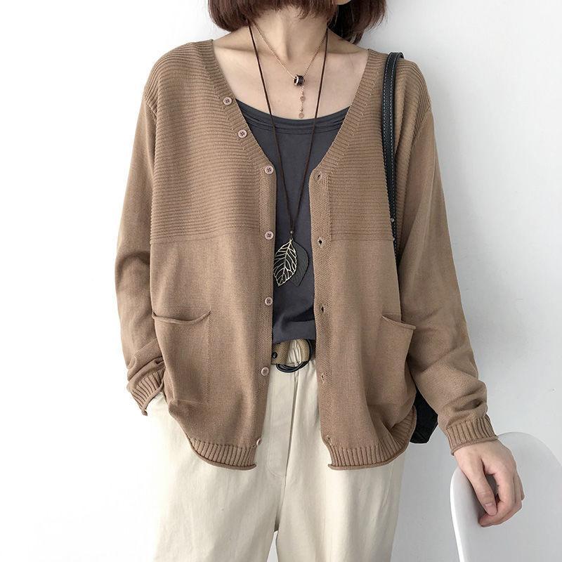 Áo khoác len cardigan nữ chất len mềm mịn co giãn trẻ trung mùa thu đông mã VAA0426