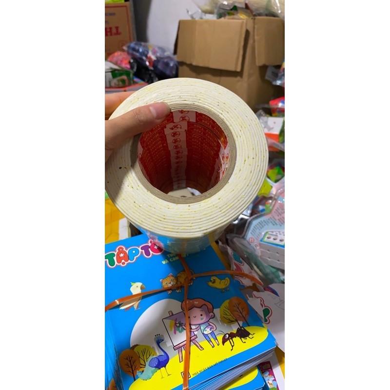 Băng Keo Dính Xốp Vàng 2 Mặt Bản 2.5 cm - 5 cm Giá Xưởng - Keo muốt vàng