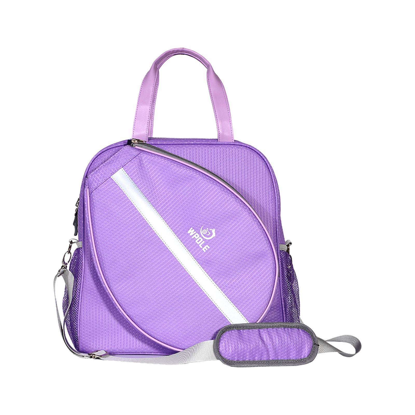 Badminton Bag Carrying Badminton Tennis Shoulder Bag Zipper Large Racket Bag