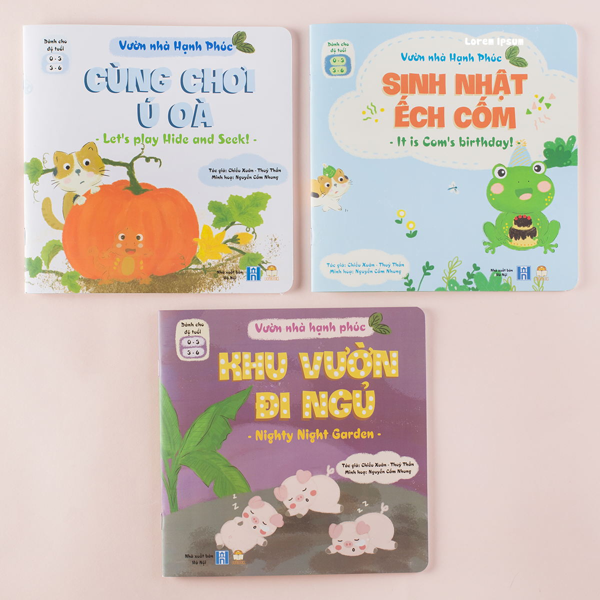 Sách Tương Tác - Bộ Vườn nhà Hạnh phúc - Sách Truyện Song Ngữ Tiếng Việt - Anh