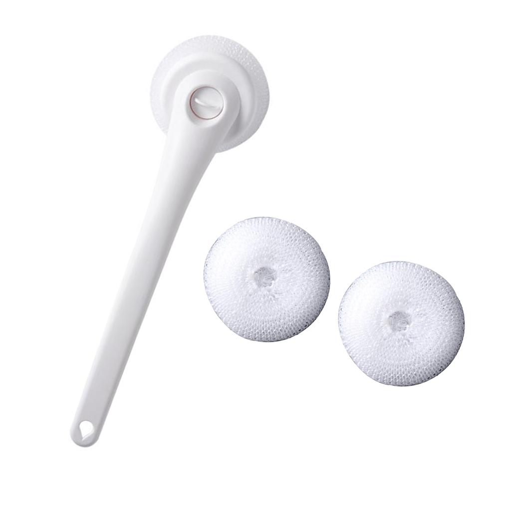 Dish Pan Pot Sponge Brush Cleaner Tool Kitchen Cleaning Scrubber White