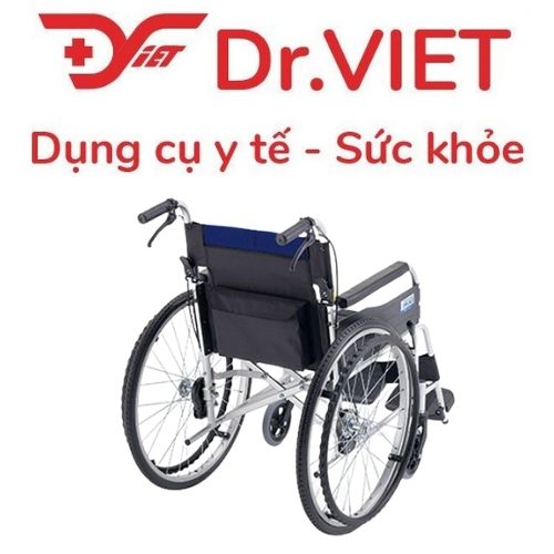 Xe lăn MIKI BAL-1 khung hợp kim nhôm phủ sơn tĩnh điện mờ cao cấp đến từ Nhật Bản, nhẹ và chắc chắn.