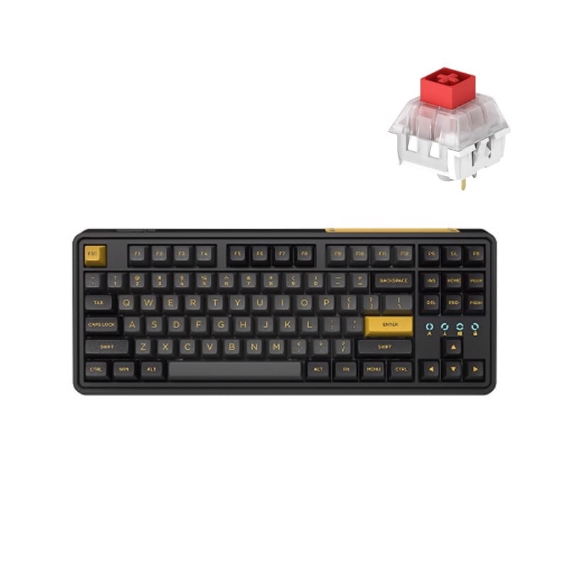 Bàn phím máy tính FL-Esports CMK87SAM Polar Night Black 3 Mode _Mới, hàng chính hãng