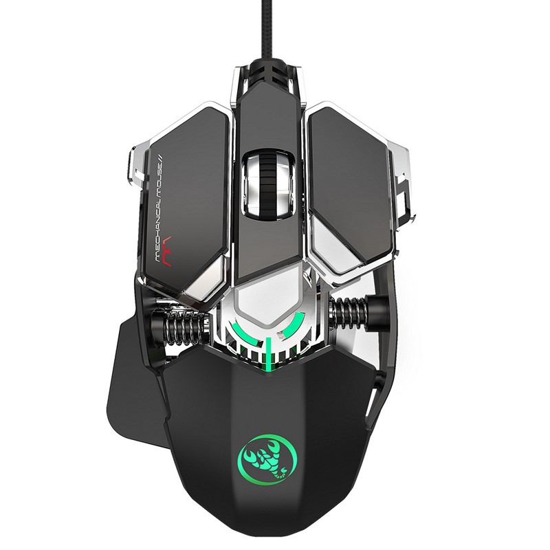 Chuột cơ gaming led RGB 6400DPI - J600B mechanical Gaming mouse