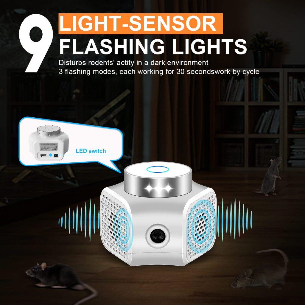 Máy đuổi chuột Ultrasonic Rodent Repeller 360 UR02