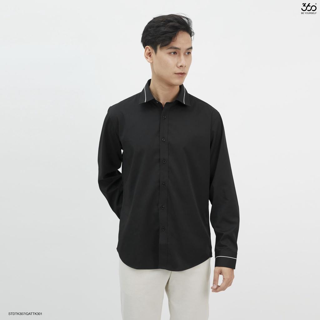 Áo sơ mi dài tay nam local brand 360 BOUTIQUE chất vải cao cấp form Regular Fit - STDTK307