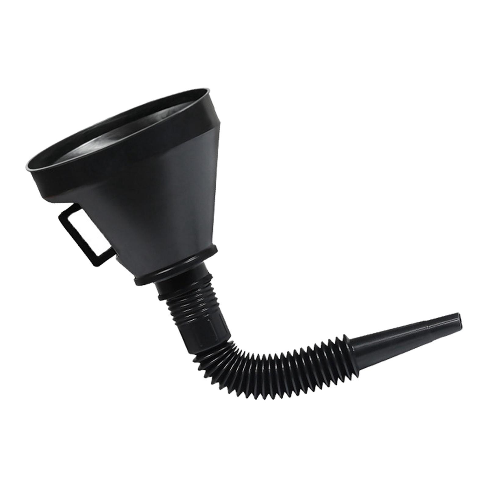 Gasoline Fuel Funnel with Handle Long Flexible Spout Extension Accessory