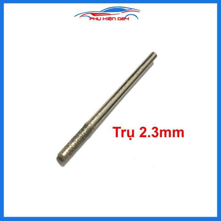 Mũi cắt, mũi mài trục đầu nhọn trụ đĩa kim cương trục lắp 3mm