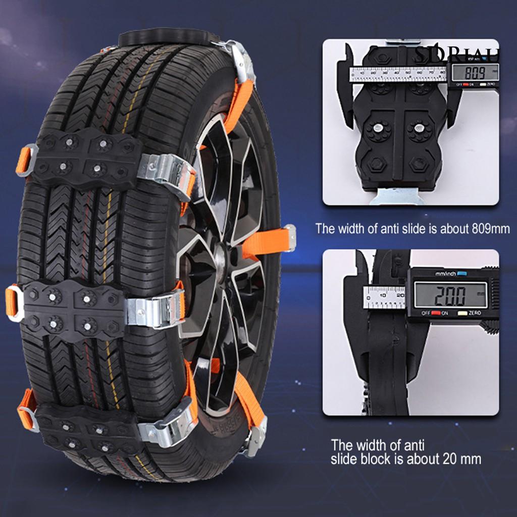 Set 2 Đai Cao Su Bọc Bánh Xe Hơi Chống Trượt Đa Năng Tiện Dụng