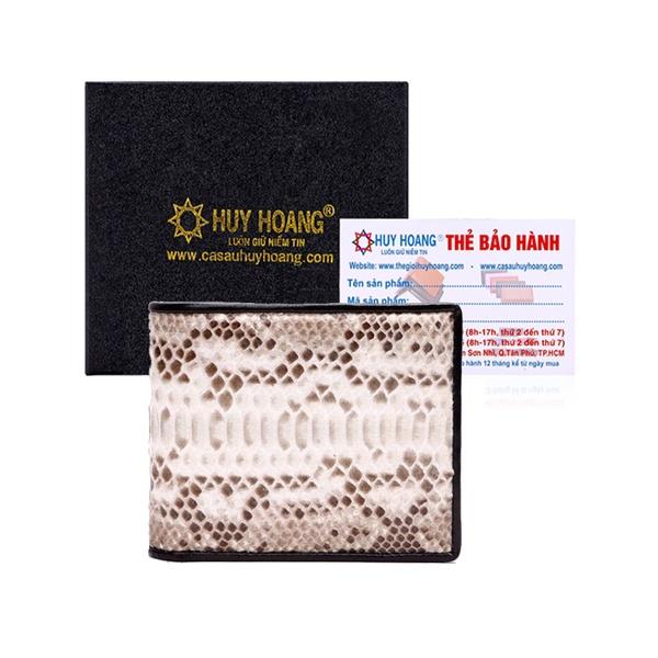 HC2301-02-03 - Ví nam Huy Hoàng da trăn màu da nguyên thủy, đen, nâu
