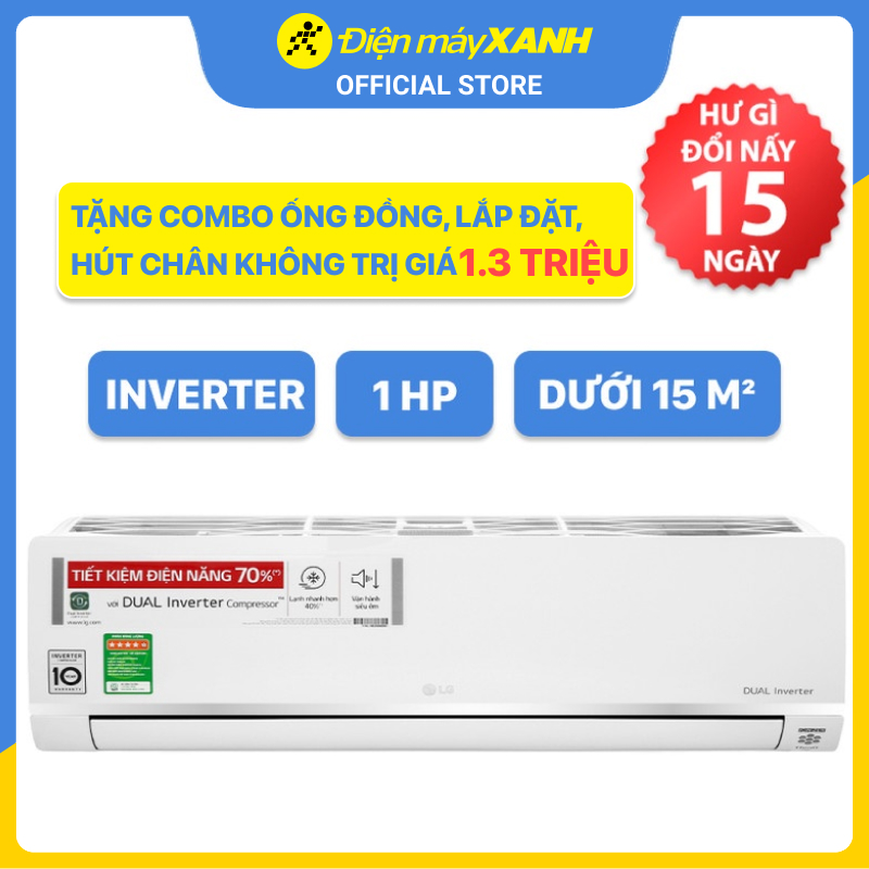 Máy lạnh LG Inverter 1 HP V10API1 - Hàng Chính Hãng (Giao Hàng Toàn Quốc)