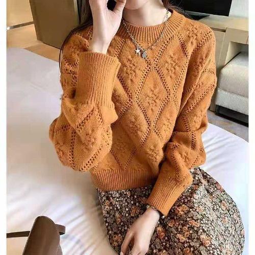 Áo len nữ họa tiết hàng Quảng Châu cao cấp phong cách Hàn Quốc AL01