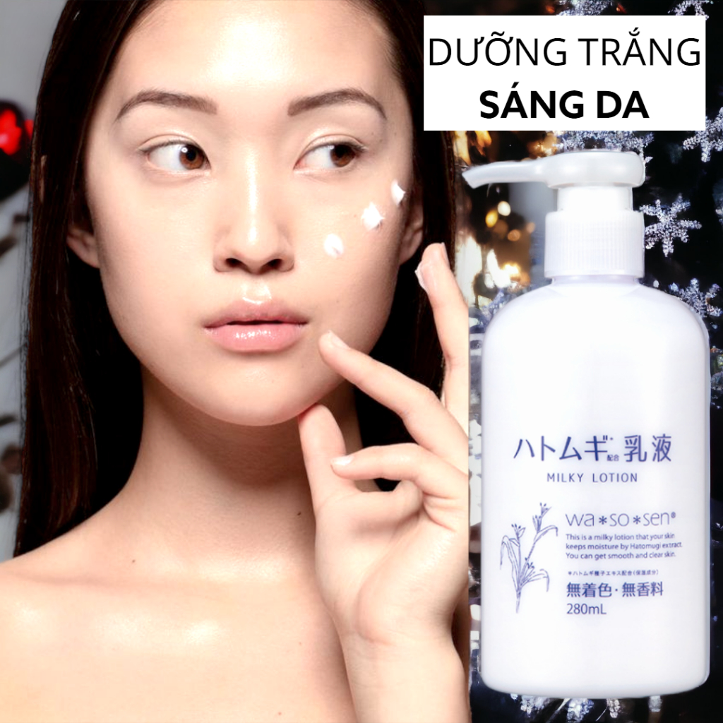 Lotion Cấp Ẩm Và Dưỡng Trắng Da Ý Dĩ Wasosen Milky Lotion(Chai 280 mL)