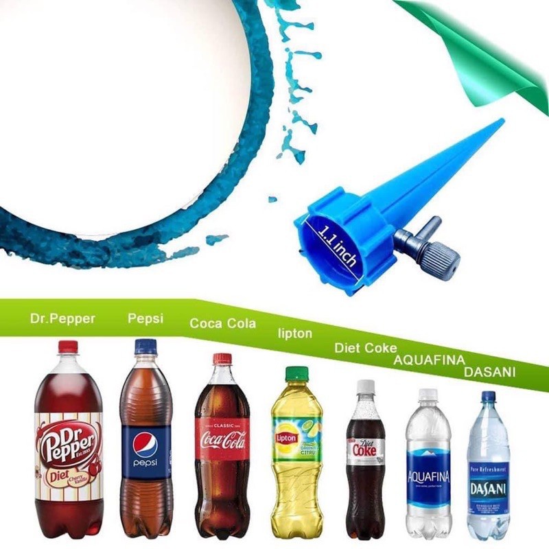 Đầu Cắm Tưới Nhỏ Giọt Điều Chỉnh Gắn Chai Nhựa Coca, Pepsi, Aquafina, C2