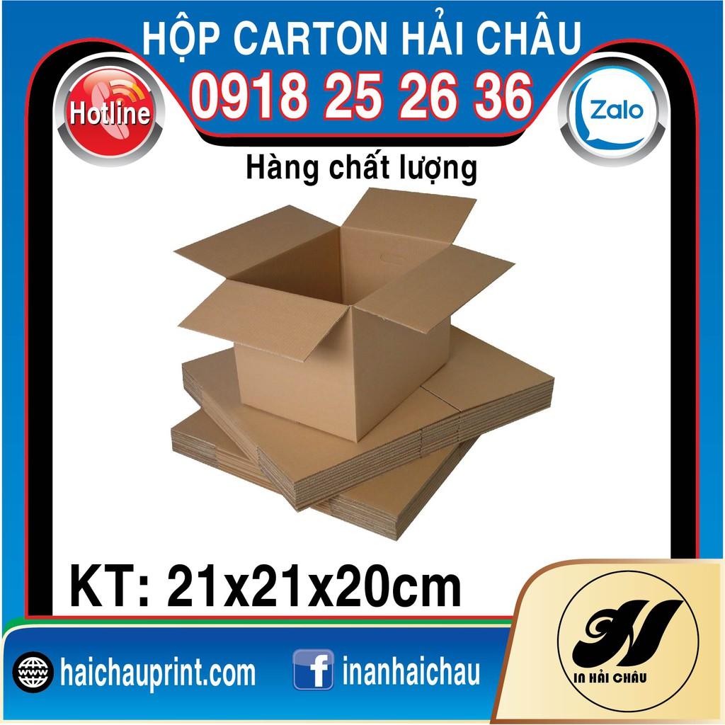 20 Hộp Carton, KT: 21x21x20cm, Hộp carton, Thùng carton, Hộp đóng hàng, Thùng đóng hàng, Hộp carton 3 lớp...