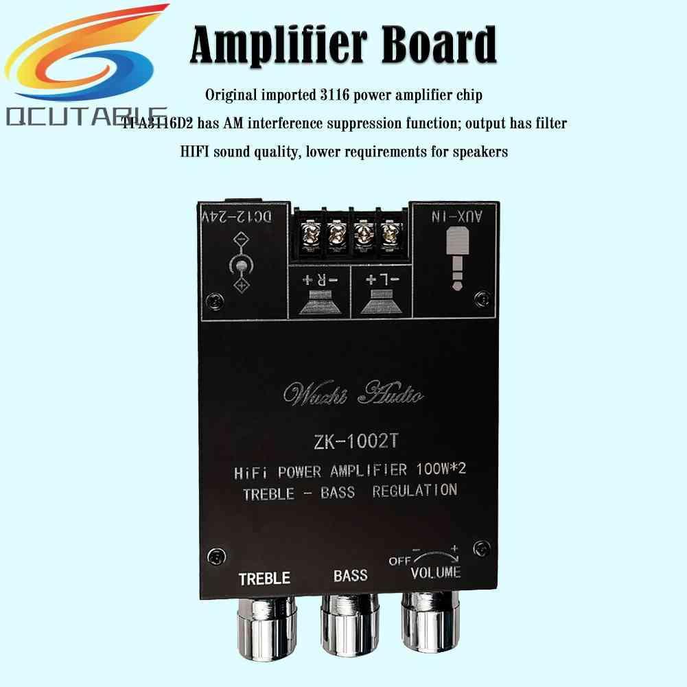 Bảng Mạch Khuếch Đại Âm Thanh ZK-1002T HIFI 2.0 Kênh 100Wx2 Chuyên Dụng