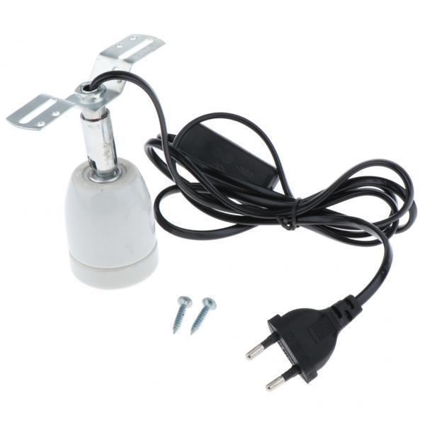 2xLamp Fixture for Reptiles, Adjustable Turtle Habitat Heat Lamps Holder