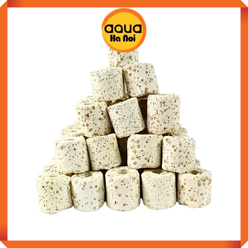 Sứ trụ trắng - Vật liệu lọc làm trong nước hồ cá Koi, cá rồng, thủy sinh - 100g/500g