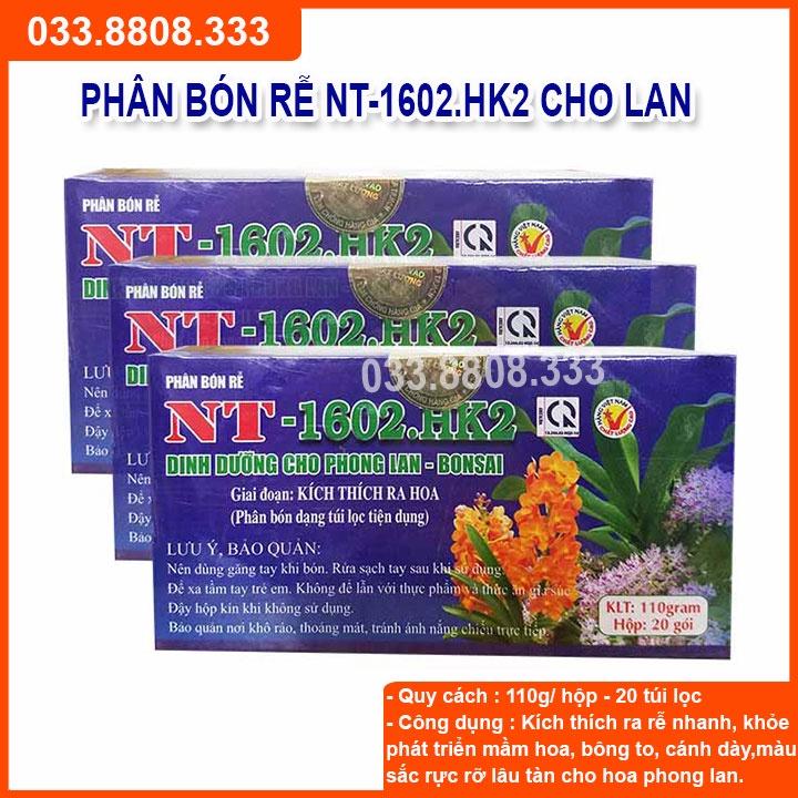 Phân bón túi lọc NT 1602. K2 dùng giai đoạn kích thích ra hoa - Chuyên dùng cho phong lan, cây cảnh