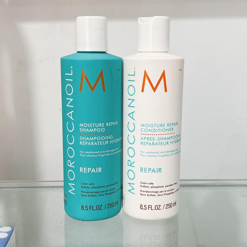 [+Gội xả gói Karseell 15ml] Bộ dầu gội xả phục hồi độ ẩm Moroccanoil Moisture Repair chính hãƞg