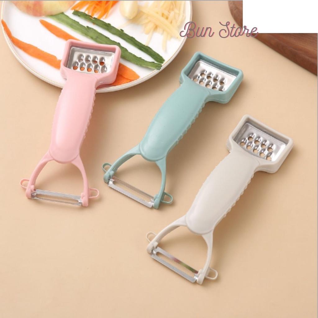 Nạo gọt củ quả 2 đầu, nạo sợi, nạo vỏ hoa quả Dụng cụ nạo bằng lúa mạch Nạo gọt hoa quả 2 đầu tiện ích an toàn