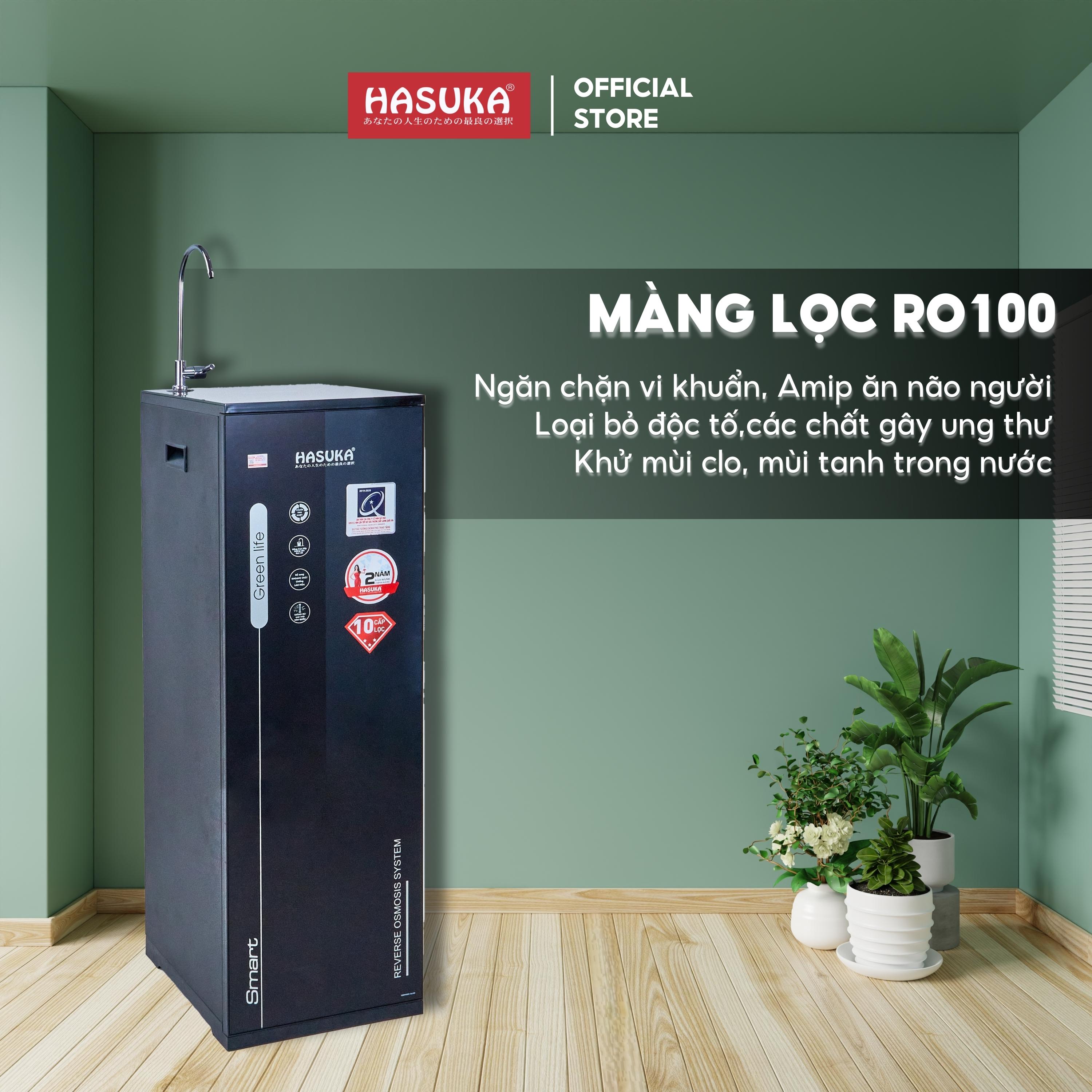 Máy lọc nước HASUKA HSK-RO 110 CTO Smart Mini công suất lọc 15L/h giúp loại bỏ tạp chất khử mùi hôi tanh - HÀNG CHÍNH HÃNG