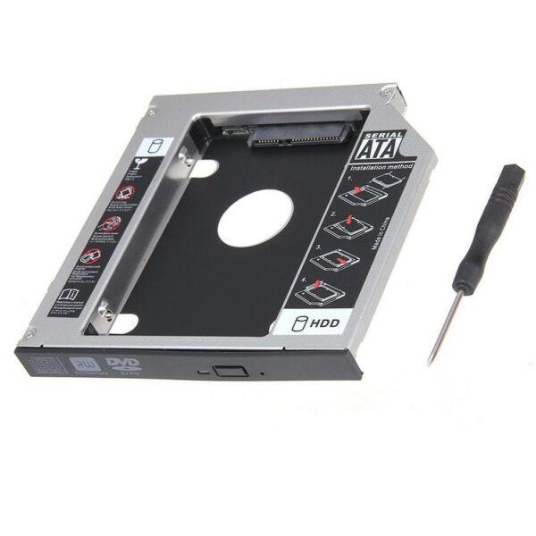 Caddy Bay Sata3 Cho SSD Và HDD 2,5” - Vỏ Nhựa – Size: 9.5mm – Khay Ổ Cứng Thay Thế Ổ DVD