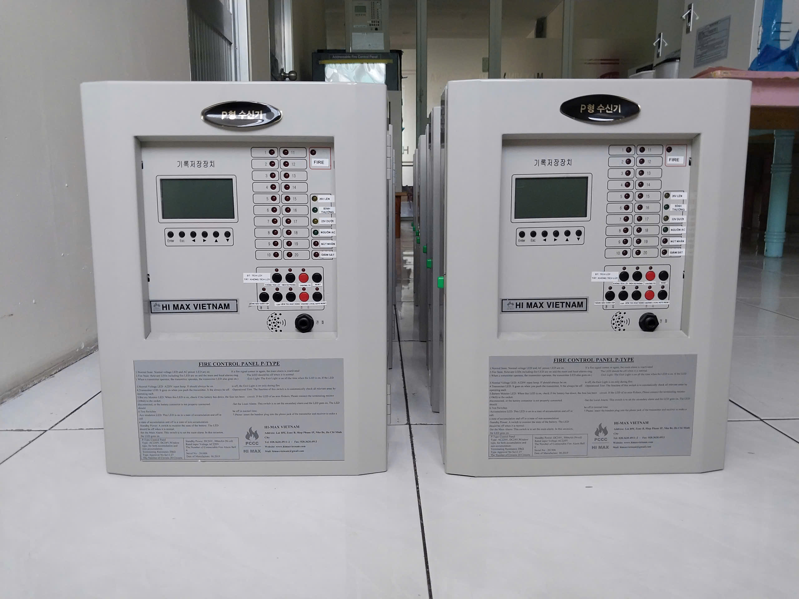 Trung tâm điều khiển báo cháy loại P 10 zone hi max HP5020