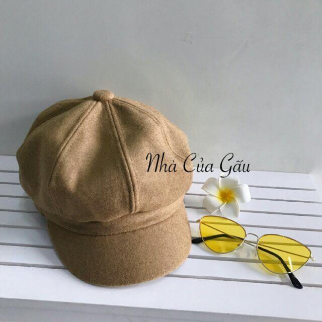 Nón beret bí nỉ 4 màu best seller