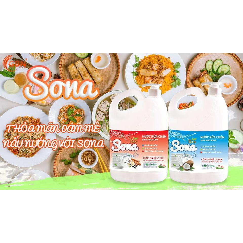 Nước Rửa Chén SoNa Hương Quế 1,6kg