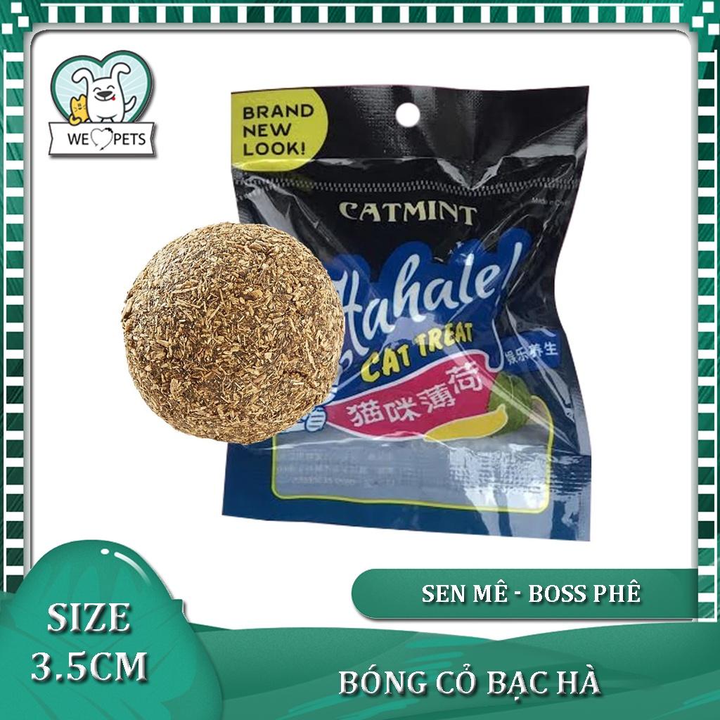 Quả bóng đồ chơi cho mèo phủ cỏ bạc hà
