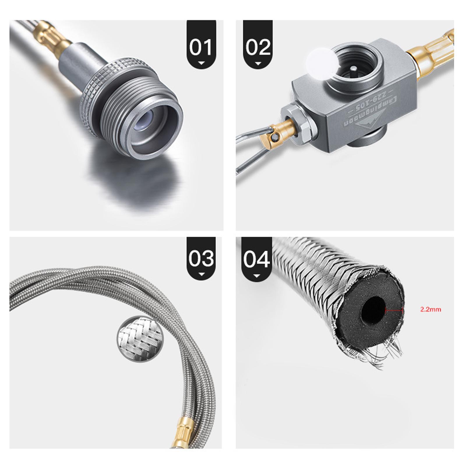 Gas Adapter Hose Connector Regulator for Outdoor Camping Fishing Grill