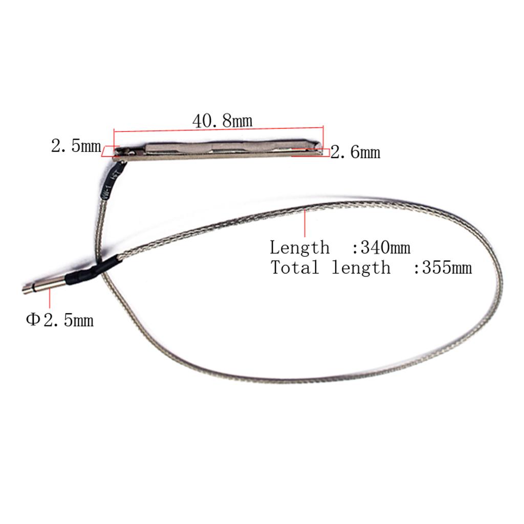 Set of 5 Piezo Cable Pickup for 3 String Cigar Box Acoustic Guitar Accessory