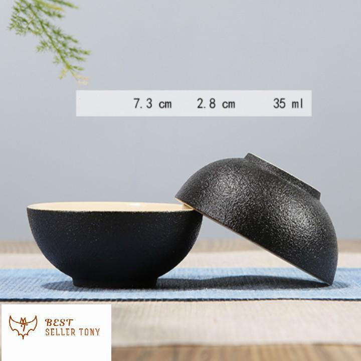 Hot - Ấm trà Nhật Bản hộp gỗ đen huyền bí tráng men cực đẹp 2019