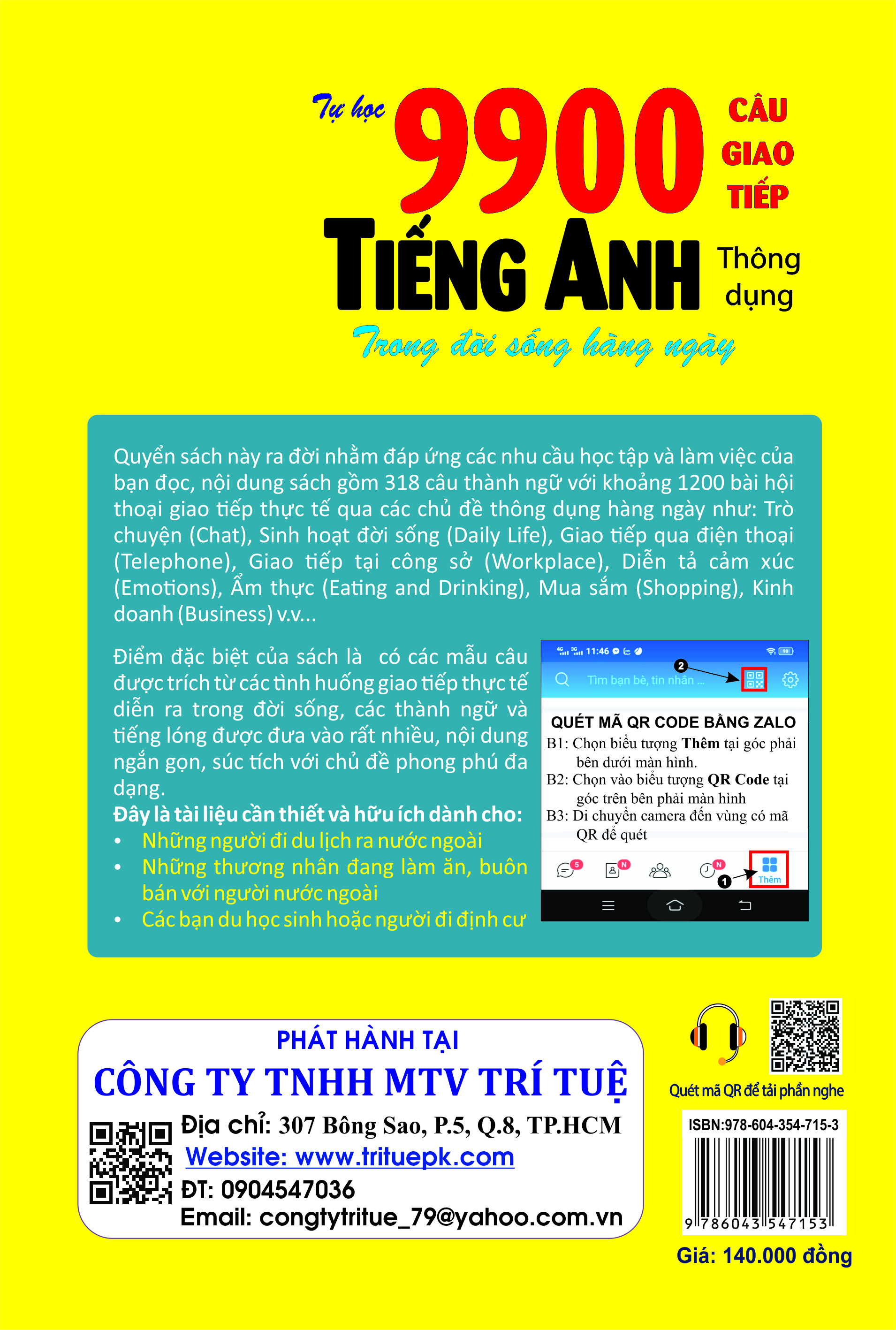 TỰ HỌC 9900 CÂU GIAO TIẾP TIẾNG ANH THÔNG DỤNG