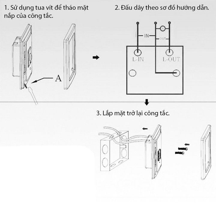 Cổng tắc cảm ứng phản xạ hồng ngoại chất lượng cao - Tặng kèm móc khóa tô vít vặn kính