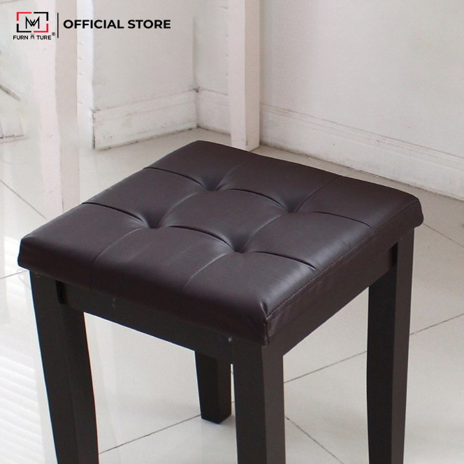 GHẾ ĐỆM BÀN TRANG ĐIỂM/ GHẾ PIANO - DRESSING STOOL - BLACK