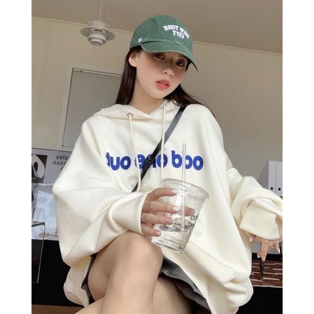 Áo hoodie nữ form rộng dài thu đông unisex Ulzzang 2021