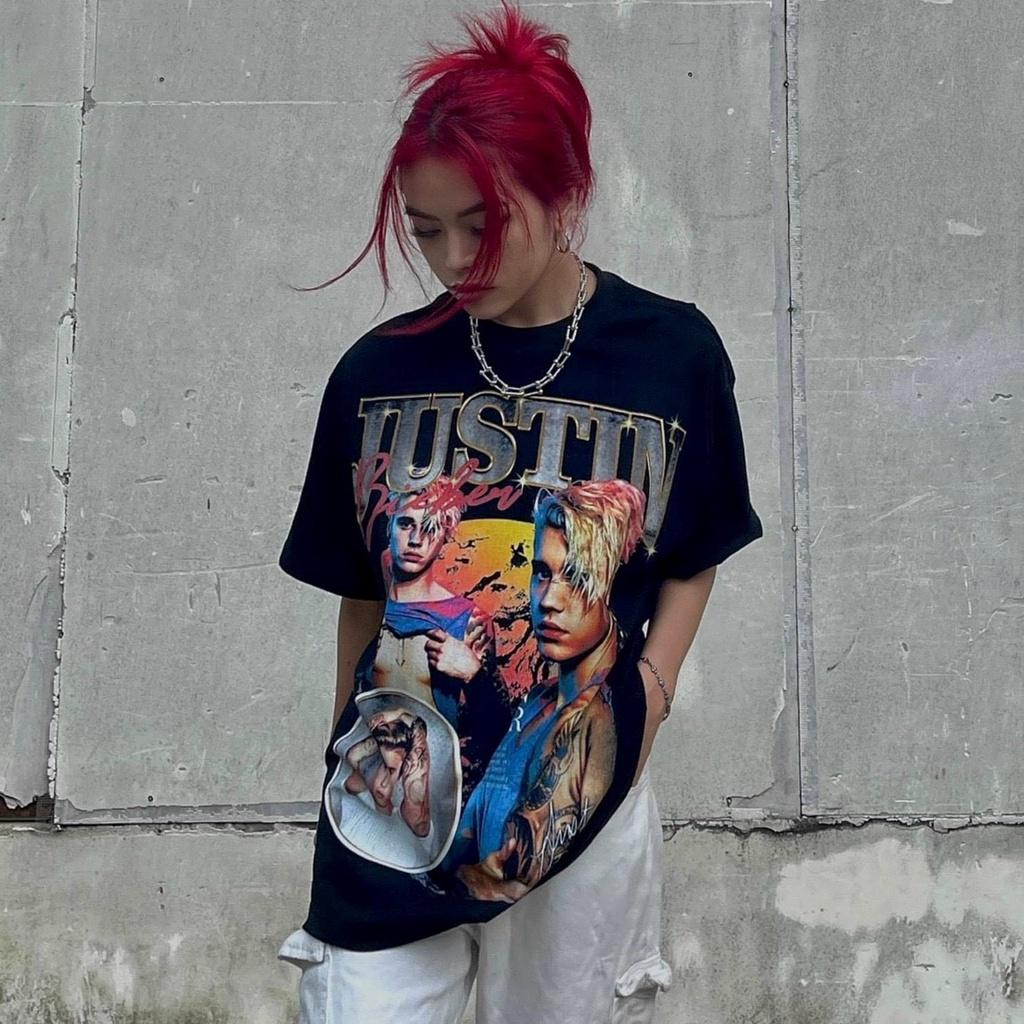 Áo Thun Local Brand Justin Bieber Tay Lỡ Oversize Unisex