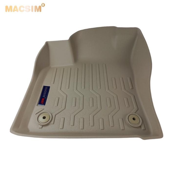 Thảm lót sàn xe ô tô VOLKWAGEN TERAMONT 2018+ đến nay Nhãn hiệu Macsim chất liệu nhựa TPV cao cấp màu be