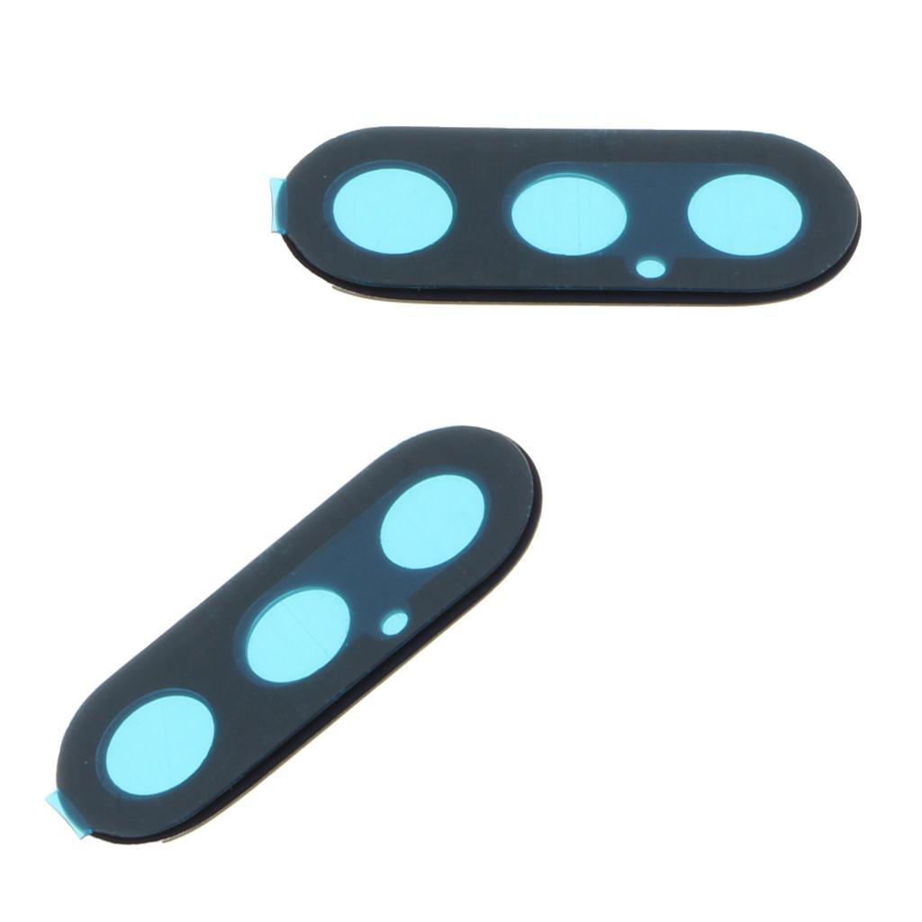 2 Pieces Rear Back Camera Lens Cover Glass Replacement For X