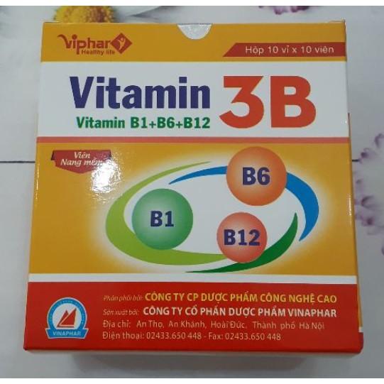 Viên uống bổ sung vitamin 3B Vinaphar - Hộp 100 viên