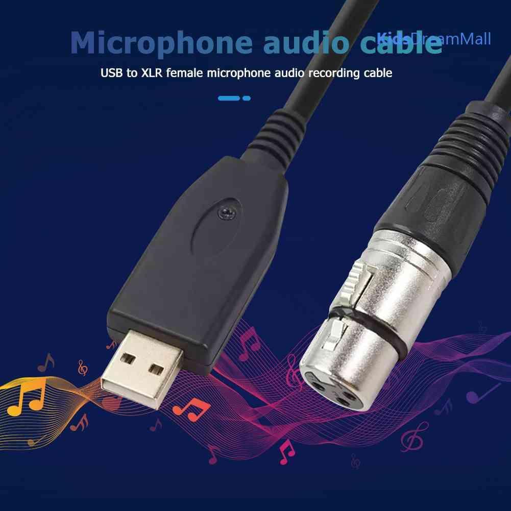 Mới Dây Cáp Chuyển Đổi Cổng USB Sang Cổng XLR 3-Pin