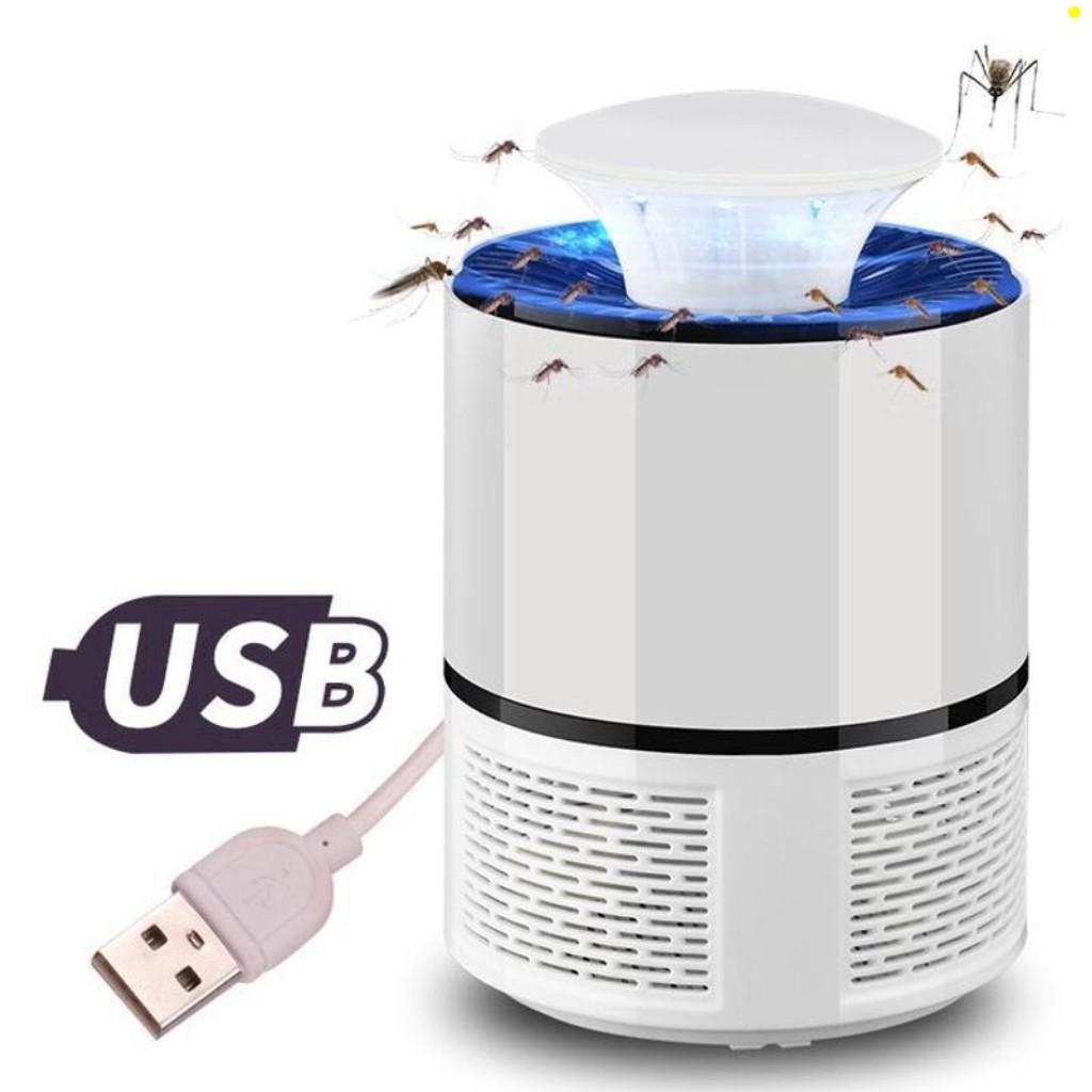 Đèn Bắt Muỗi Thông Minh Hình Trụ, Máy Hút Muỗi Có Đèn Mini  Công Nghệ Đèn LED Dùng Nguồn USB