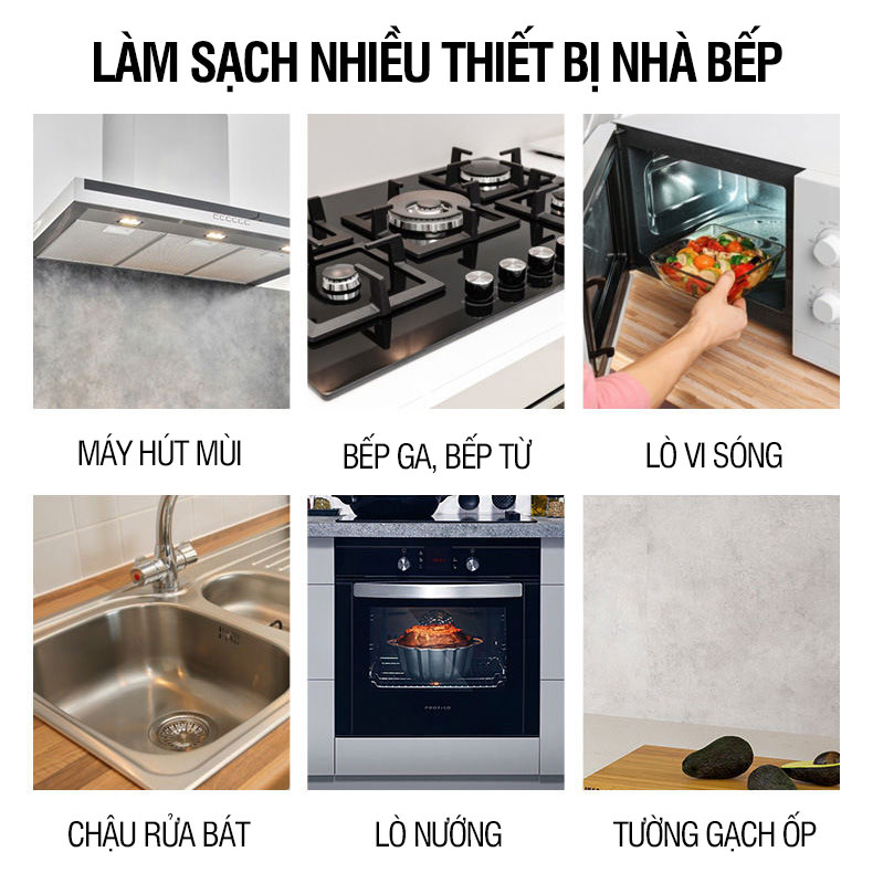 Tẩy dầu mỡ nhà bếp HGO làm sạch máy hút mùi, mặt bếp, tường gạch ốp, chậu rửa bát an toàn, tiện lợi, hiệu quả 500ml