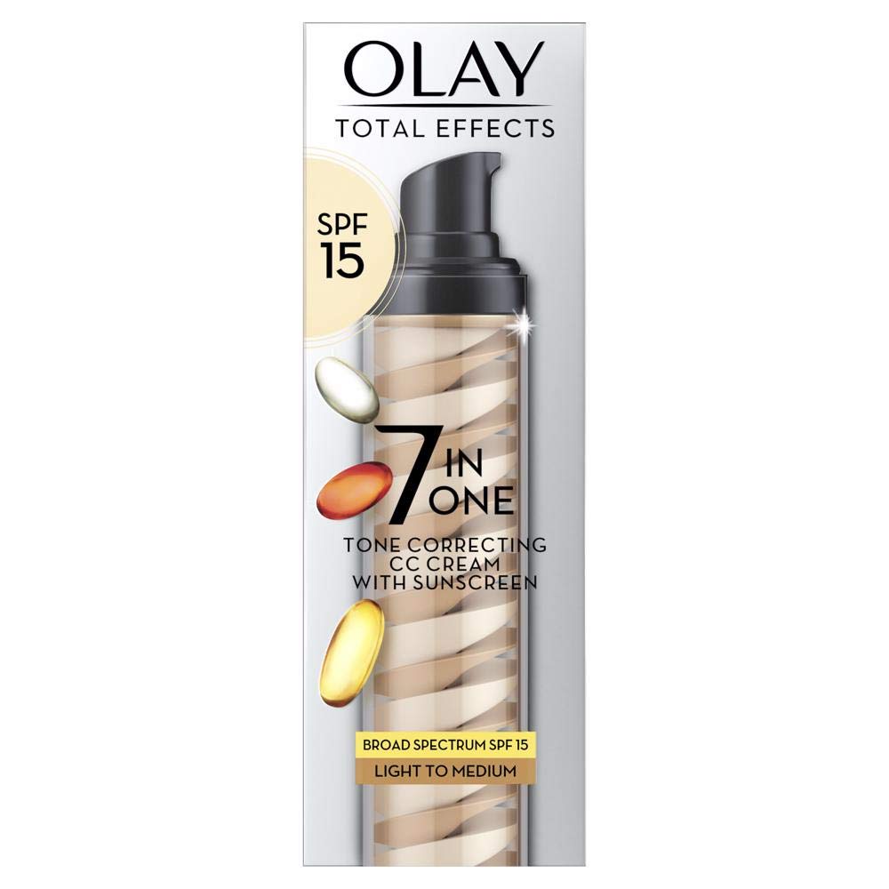 Kem nền Olay Total Effects 7 in 1 Tone Correcting - Light/Medium SPF 15 50ml